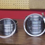 Replacement ball bearing races for farm tractors.
